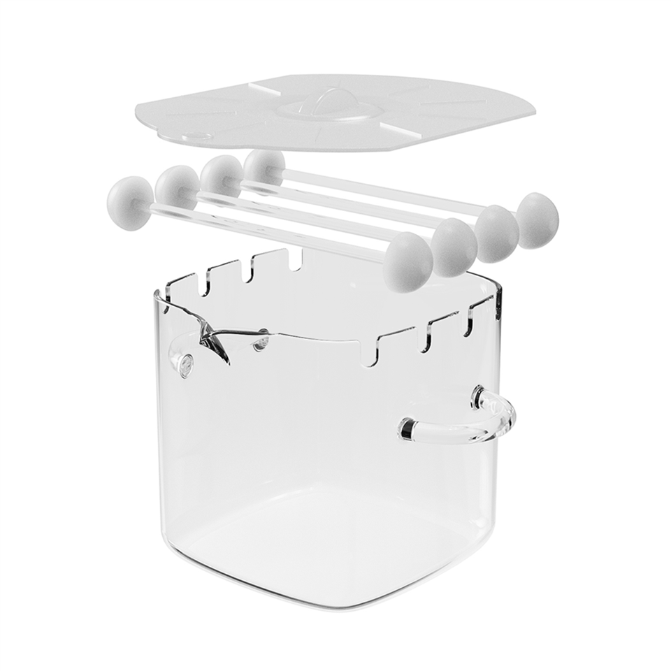 Easy To Clean Microwave Bacon Glass Jar