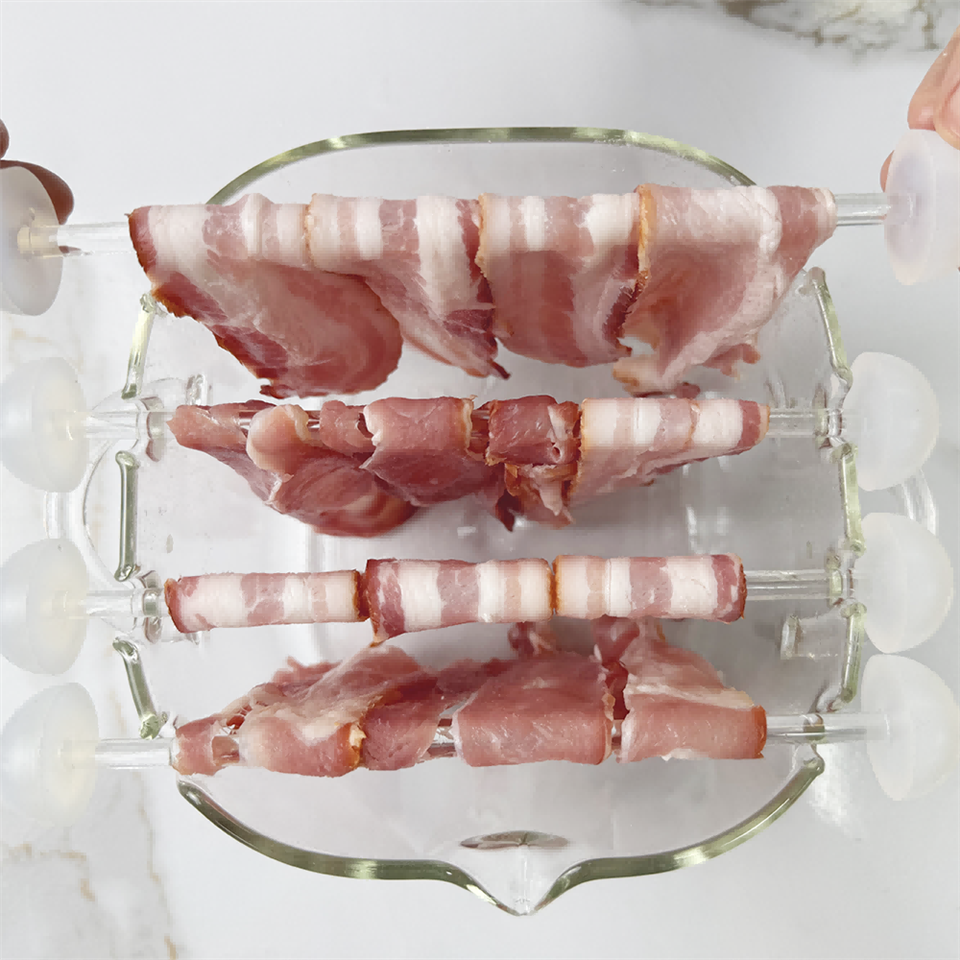 Environmental Friendly Microwave Bacon Glass Jar