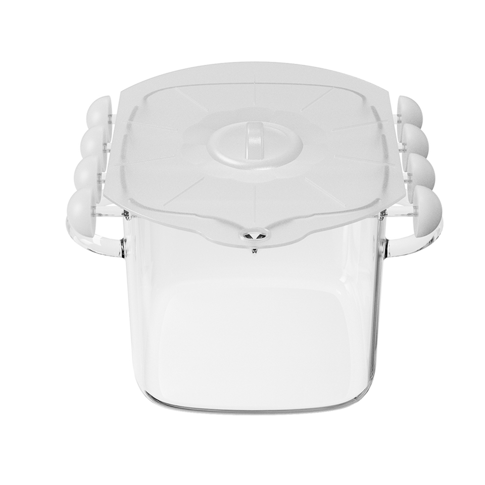 Microwave Bacon Glass Jar With Handles