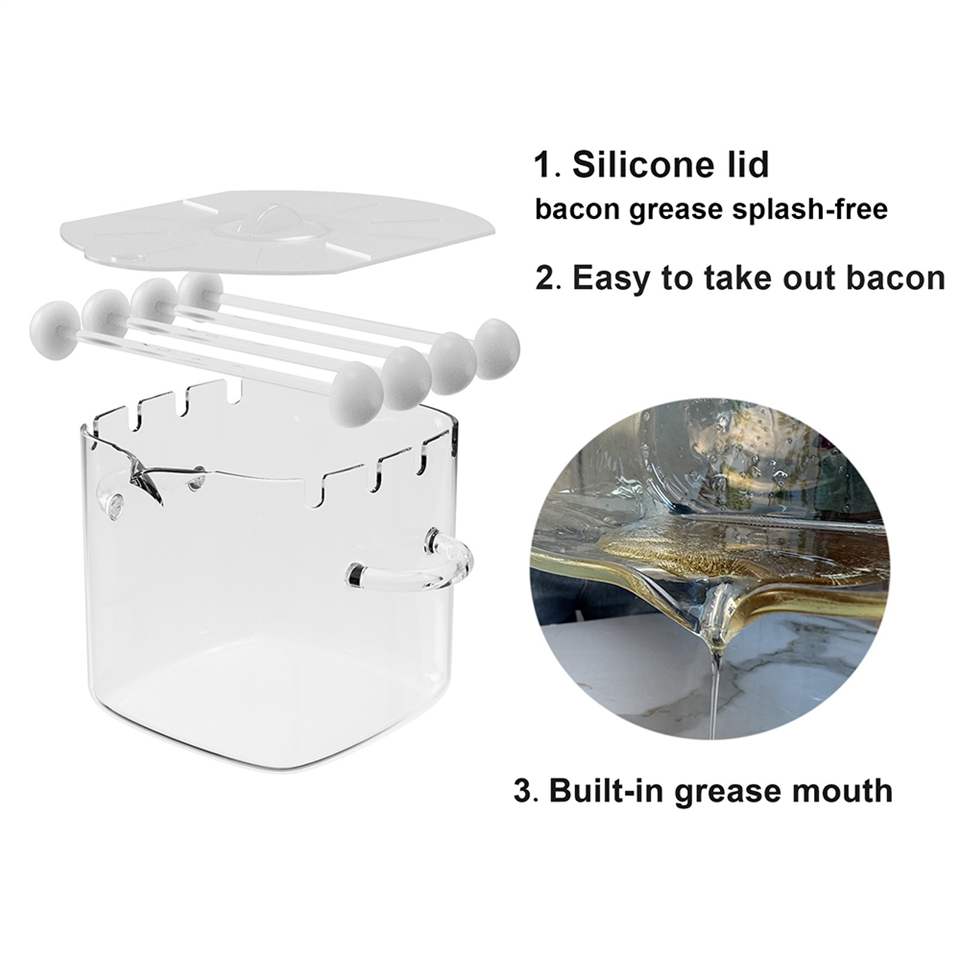 Versatile Microwave Bacon Glass Cooker
